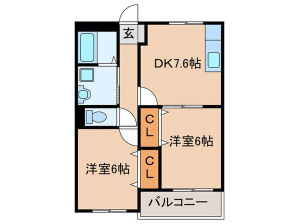 プレステージ陣原の物件間取画像